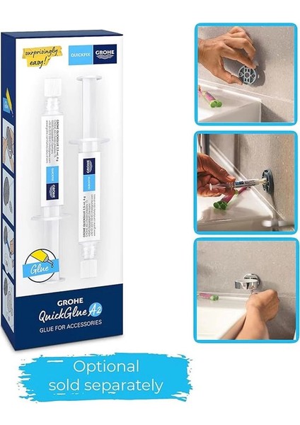 Start Cube Quickfix Köşe Duş Rafı | Duş / Banyo Aksesuarları | Krom | 41106000