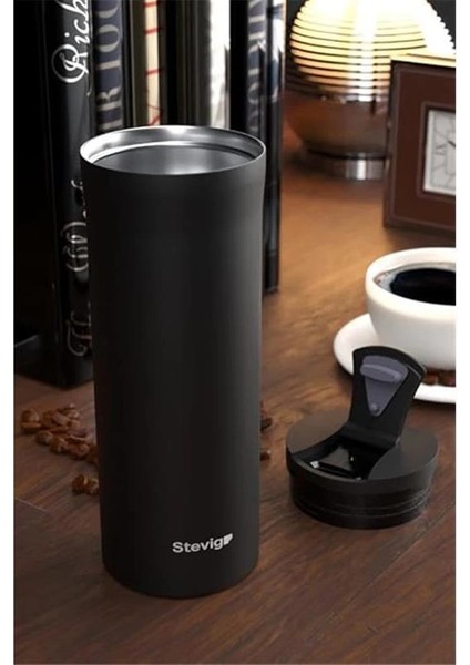 2 Go Paslanmaz Çelik Termos Bardak 400 ml ST-201 Travel Mug fırsatları