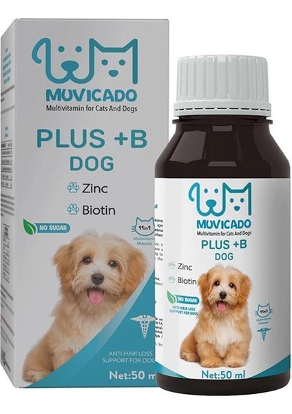 Köpekler Için Tüy Sağlığı Damlası - Plus B - Köpek Tüy Vitamini - Tüy Dökülmesini Engelleme