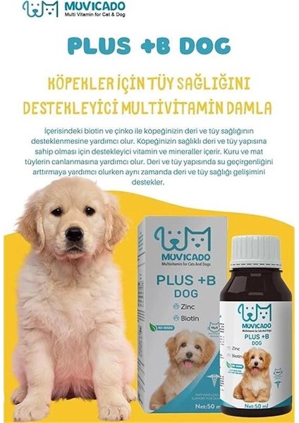 Köpekler Için Tüy Sağlığı Damlası - Plus B - Köpek Tüy Vitamini - Tüy Dökülmesini Engelleme fiyatları