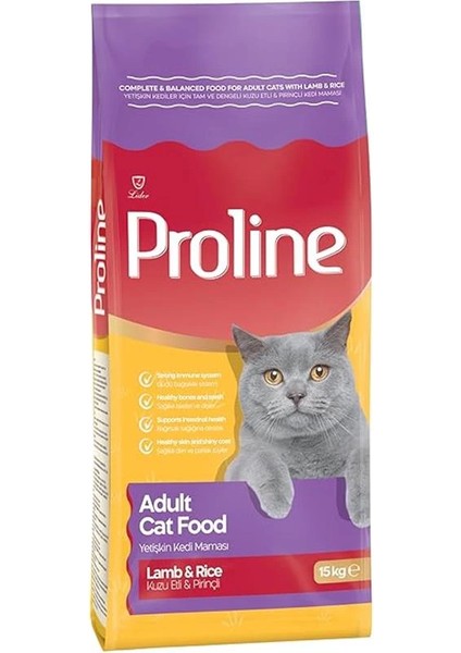 Proline Yetişkin Kedi Maması Kuzu 15 kg