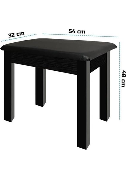 Midex TBX-144BK Üst Kalite Piyano Taburesi Gizli Bölmeli Siyah Renk (32X54X48) fiyatları