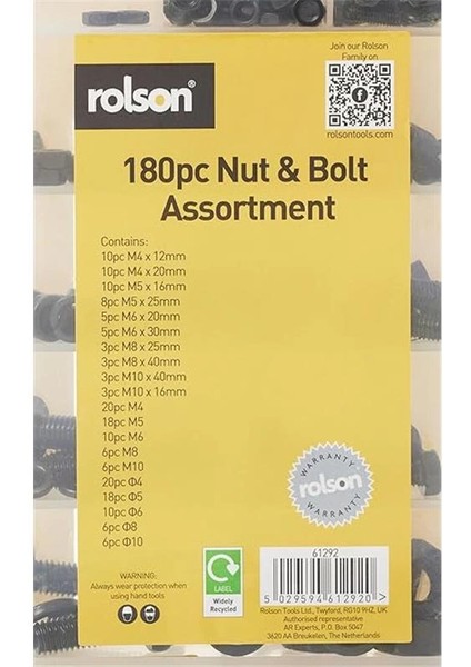Tools 61292 180PC Nut & Bolt Assortment fiyatları