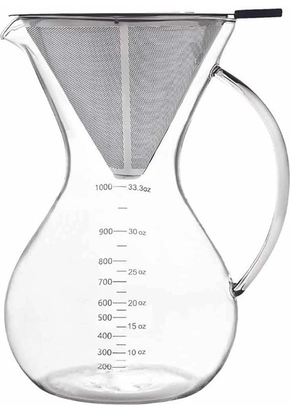 Çelik Kahve Filtresi - Tekrar Kullanılabilir Huni Filtre