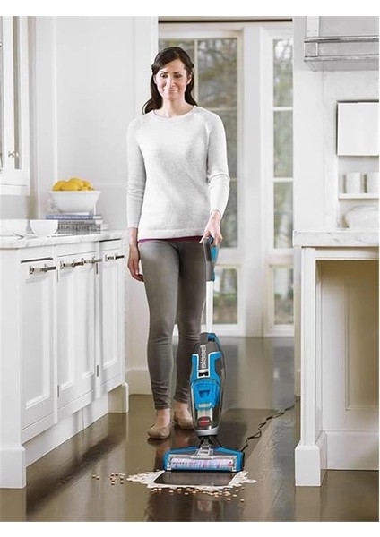 Crosswave, 3'ü 1 Arada Yüksek Vakumlu Süpürme ve Silme Makinesi 17132, Siyah/mavi, Süpürme fiyatları