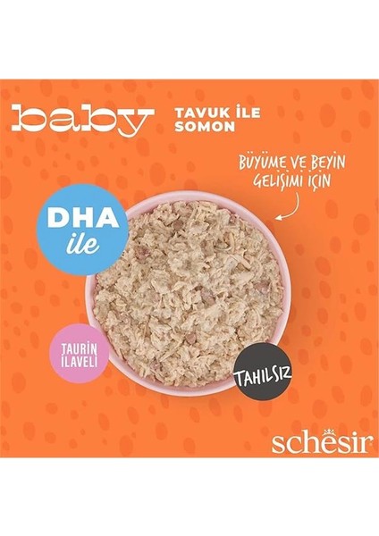 Baby Tavuk ile Somon Mus Konserve 70G fırsatları