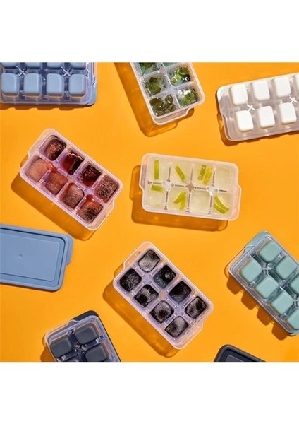 Dünya Bpa Içermeyen Mini Kapaklı Silikon Buzluk - Kolay Çıkarım, Güvenli Istifleme, Kompakt Tasarım