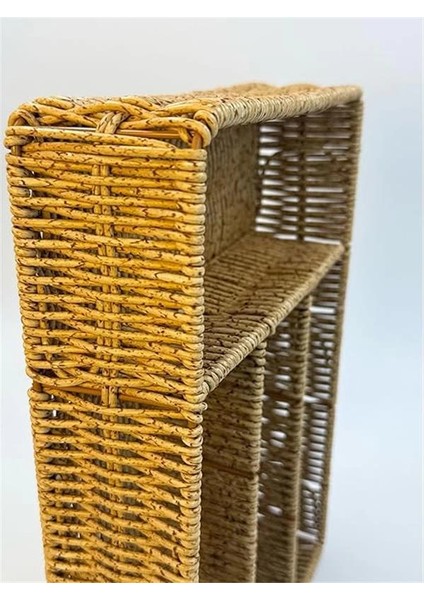 Hasır Örgülü 5 Gözlü Kaşıklık – Çekmece Içi Kaşık, Çatal, Bıçak Düzenleyici Organizer