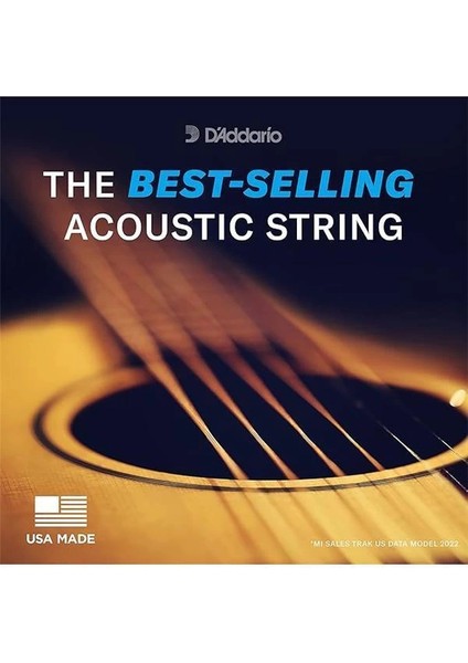 D'addario EJ15 Akustik Gitar Tel Seti, Phosphor-Bronze, Extra Lig modelleri