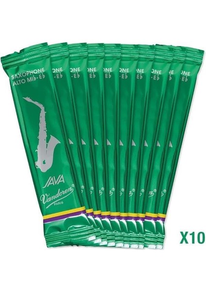 SR263 Alto Sax Java Reeds Strength 3; 10'lu Kutu fırsatları