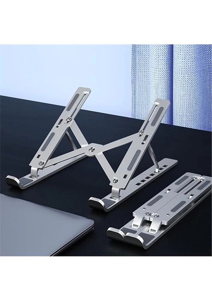 AD028 Alüminyum 7 Kademeli Macbook Notebook Laptop Tablet Tutucu Stand fırsatları