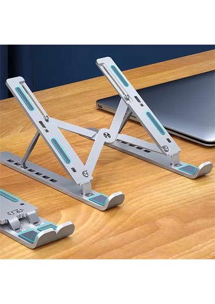AD028 Alüminyum 7 Kademeli Macbook Notebook Laptop Tablet Tutucu Stand indirimleri