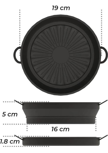 Katlanabilir Airfryer Pişirme Kabı, Silikon Pişirme Kalıbı, 6 Litreye Kadar Tüm fiyatları