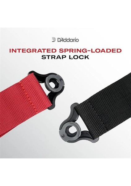 D'addario Auto Lock Gitar Kayışı, Patenci Yıldızları fiyatları