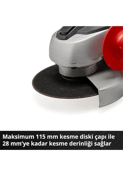 Akülü Avuç Taşlama Tc-Ag 18/115 Li Kit Power X-Change (18 V, 115 mm Disk Çapı, 28 mm Kesme