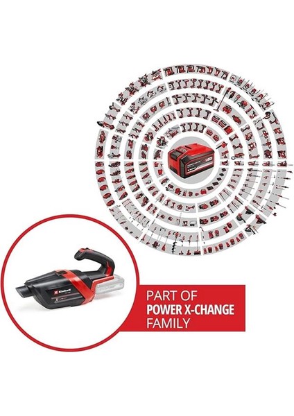 Akülü El Süpürgesi Te-Hv 18/06 Li-Solo Power X-Change (18V, 72 Mbar Emiş Gücü, Dar Alan fiyatları