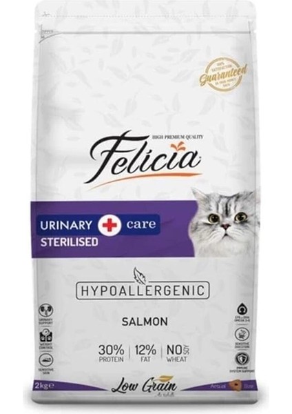 Düşük Tahıllı Hipoalerjenik Somonlu Kısırlaştırılmış Kedi Maması 2 kg