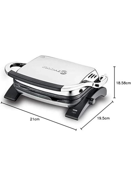 Tostkolik Inox/siyah Granit Tost Makinesi