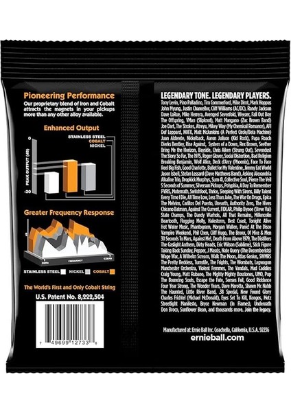 Hybrid Slinky Kobalt Elektrik Bas Telleri, Ölçü 45-105 modelleri