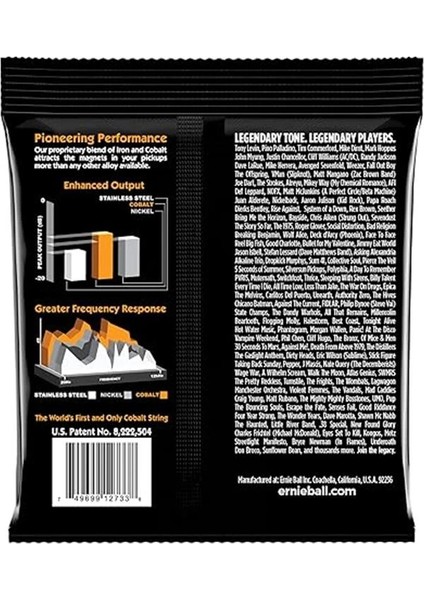 Hybrid Slinky Kobalt Elektrik Bas Telleri, Ölçü 45-105