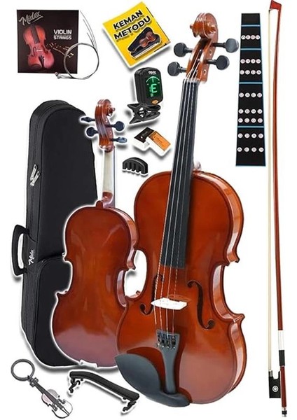 CVL-741-PAK Çocuk Kemanı 6-8 Yaş 1/4 (Yastık Tuner Susturucu Çanta Yay Yedek Tel Reçine) modelleri