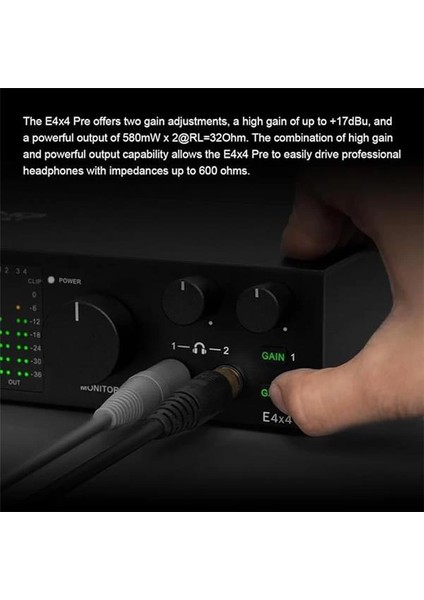 Topping Professional E4X4 Pre | Black Yüksek Kalite Usb-C Ses Kartı: 4-Giriş/4-Çıkış 24BIT/192KHZ indirimleri