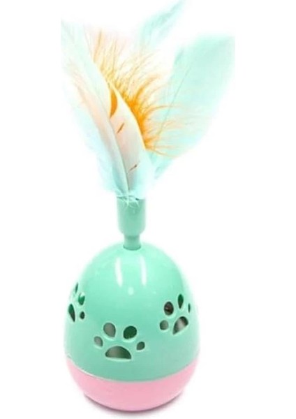 Kediler Için Hacıyatmaz Tüylü Oyuncak, Hareketli Hacıyatmaz Kedi Oyuncağı