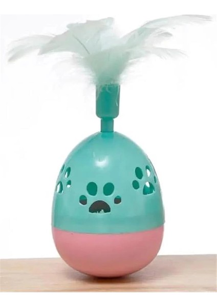 Kediler Için Hacıyatmaz Tüylü Oyuncak, Hareketli Hacıyatmaz Kedi Oyuncağı