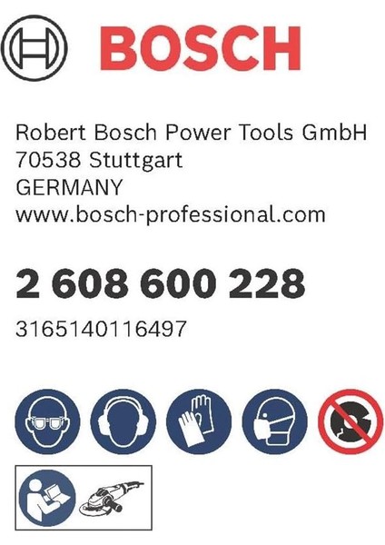 Professional Accessories Bombeli Metal Kesme Diski, Gri, 230 Mm, 1 Adet