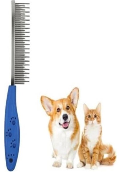 Tüy Açıcı Köpek ve Kedi Tarağı, Kıtık Açıcı Tarak Kırılmaz Metal Dişli, Evcil Hayvan Bakım Fırçası