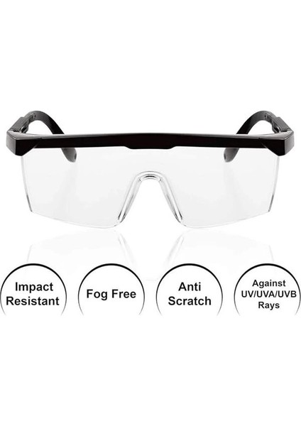 2 Paket Baymax S400 Güvenlik Gözlüğü Buğu Önleyici ve Uv Korumalı Koruyucu Şeffaf Gözlükler fırsatları
