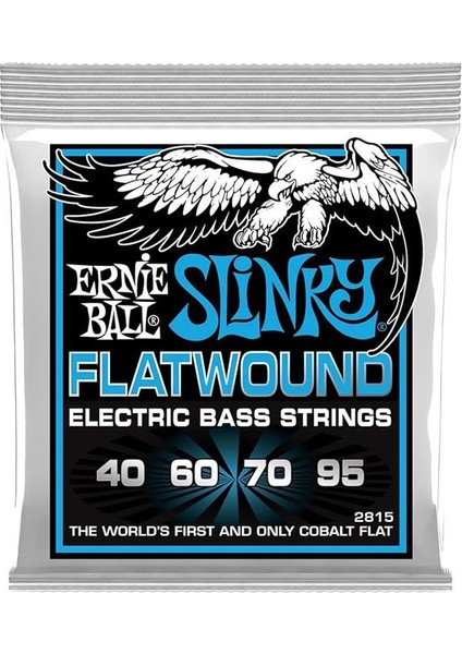 Extra Slinky Flatwound Elektrik Bas Telleri, Ölçü 40-95 fırsatları