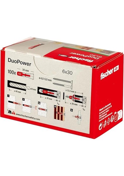 Duopower 6X30 Dübel 100 Adet modelleri