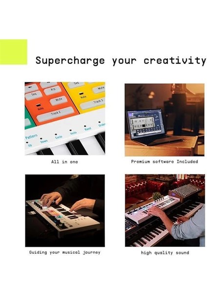 Keystep Pro, 37-Tuş Kontroller Sequencer, 1 Mıdı Giriş ve 2 Mıdı Çıkış, LED Aydınlatmalı fırsatları