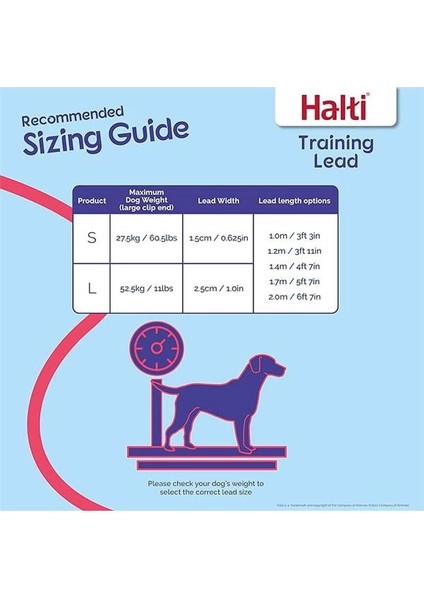 Halti Köpek Eğitim Kayışı, Büyük Boy Siyah, 2 M modelleri