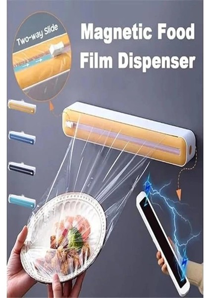 Streç Film Kesme Aparatı Streç Film Kesici Folyo Kesme Mıknatıslı Streç Film Kesici