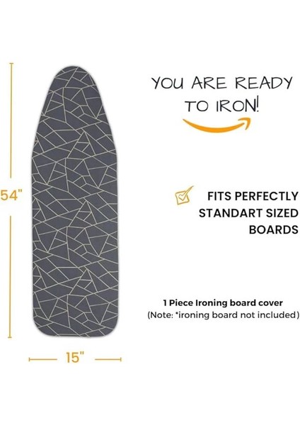 Beylini Ütü Masası Kılıfı Bezi Örtüsü Kalın Keçe Dolgulu Bağcıklı Sıkıştırma Yanmaya Dayanıklı Kolay modelleri