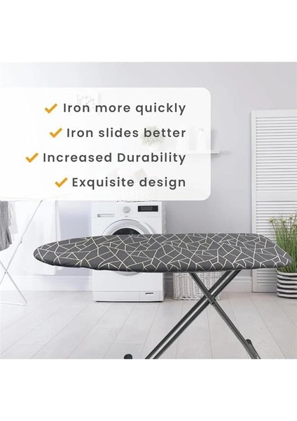 Beylini Ütü Masası Kılıfı Bezi Örtüsü Kalın Keçe Dolgulu Bağcıklı Sıkıştırma Yanmaya Dayanıklı Kolay fırsatları