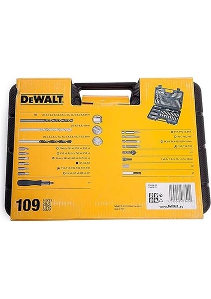 DT0109 Aksesuar Seti, Duvar Işi Hss Matkap Ucu Seti, Metalik