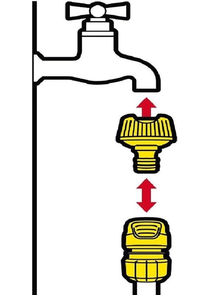 Karcher Musluk Adaptörü (G3/4 W/ G1/2) Çap Düşürücü fırsatları