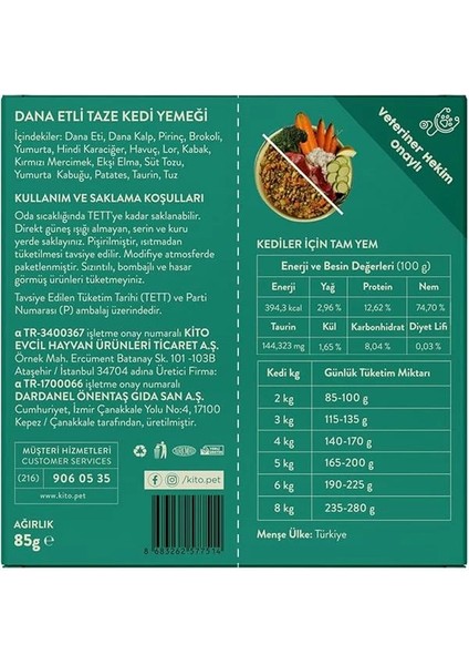 Fresh Dana Etli Taze Kedi Yemeği fiyatları