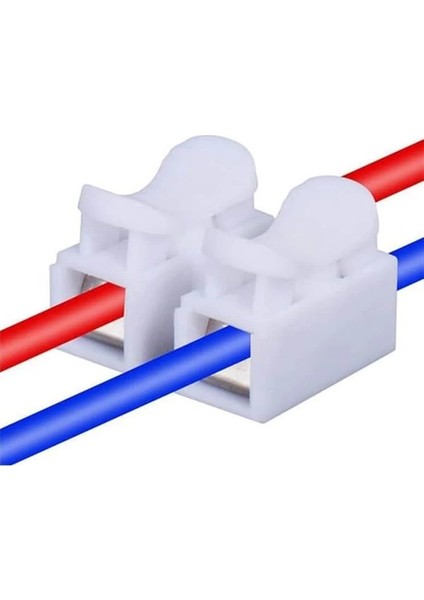 Mandallı Vidasız Klemens Basmalı Tip 2 Li 2 Pin 100'LÜ Paket fiyatları