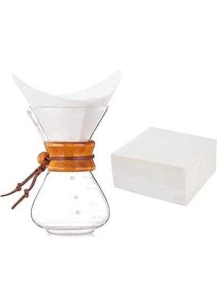 Epinox Kahve Filtresi - Kağıt Cam Kahve Demleme Beyaz (Chx-15)