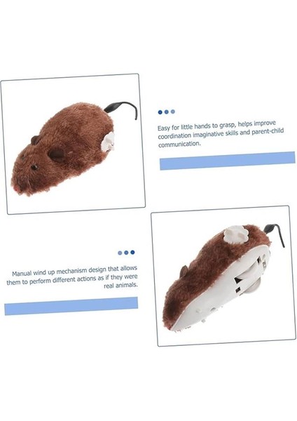 Beyaz Kurmalı Kedi Oyuncağı – Hareketli Fare Şeklinde Peluş Oyuncak – Kediler Için indirimleri