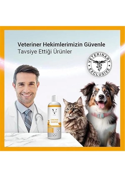 Long Hair Kedi ve Köpekler Için Ballı Uzun Tüylü Şampuan 400 ml indirimleri