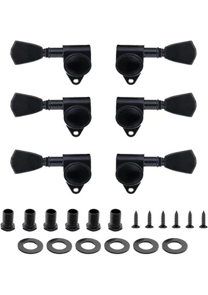 Midex Cb-50 Akustik Gitar Için Kaliteli Profesyonel Burgu Takımı Black 1 Set
