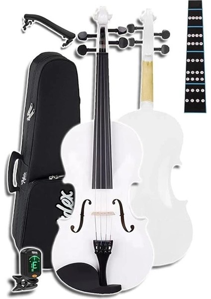 HGA44WH-PAK Beyaz 4/4 Tam Boy Keman Seti (Yastık Tuner Susturucu Çanta Yay Reçine) modelleri
