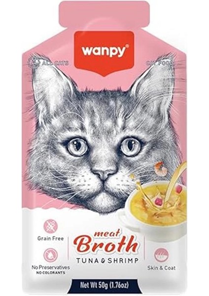 Kediler Için Karidesli Ton Balığı Eti Çorbası 50G fiyatları