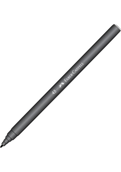 Faber-Castell Iğne Uçlu Keçeli Kalem Seti, 10’lu, Siyah Renk, Havalandırmalı Kapak, Kağıt ve Karton modelleri