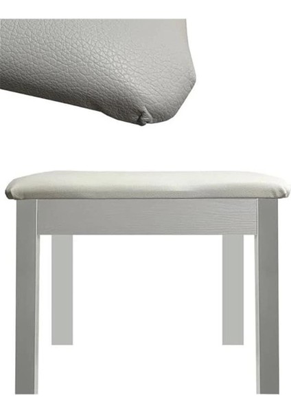 Midex TBX-144WH Üst Kalite Piyano Taburesi Gizli Bölmeli Beyaz Renk (32X54X48)
